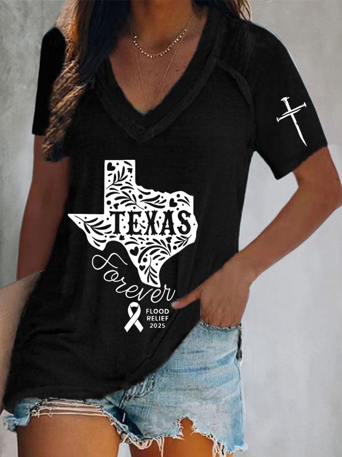 Women's Texas Flood Print T-Shirt