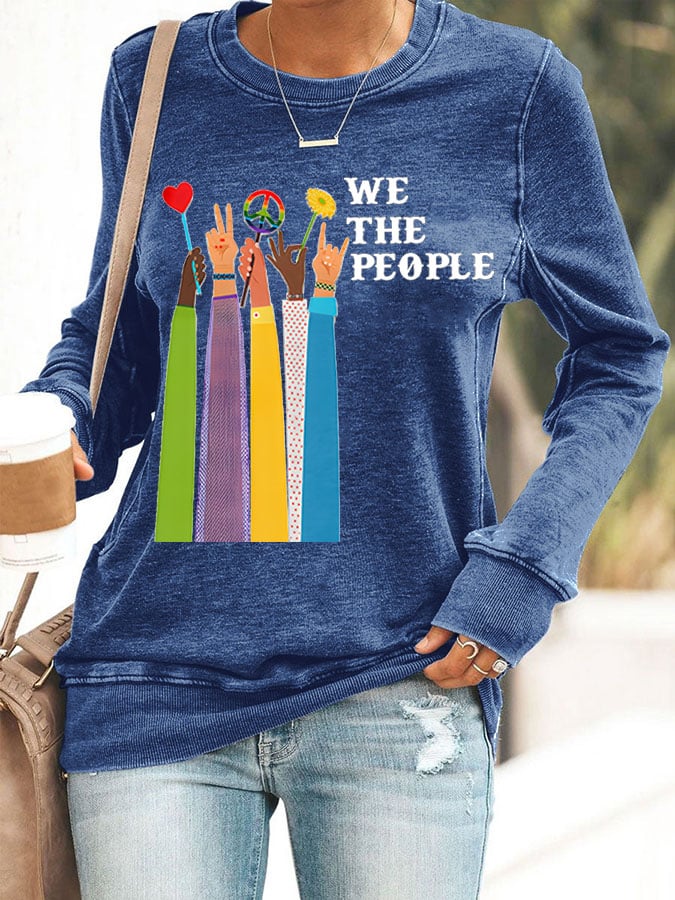 Women'S We The People Peace Printed Casual Sweatshirt