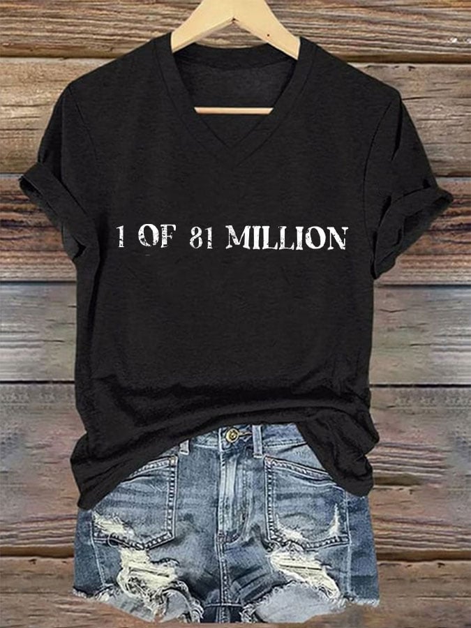 Women's 1 of 81 Million Print T-Shirt