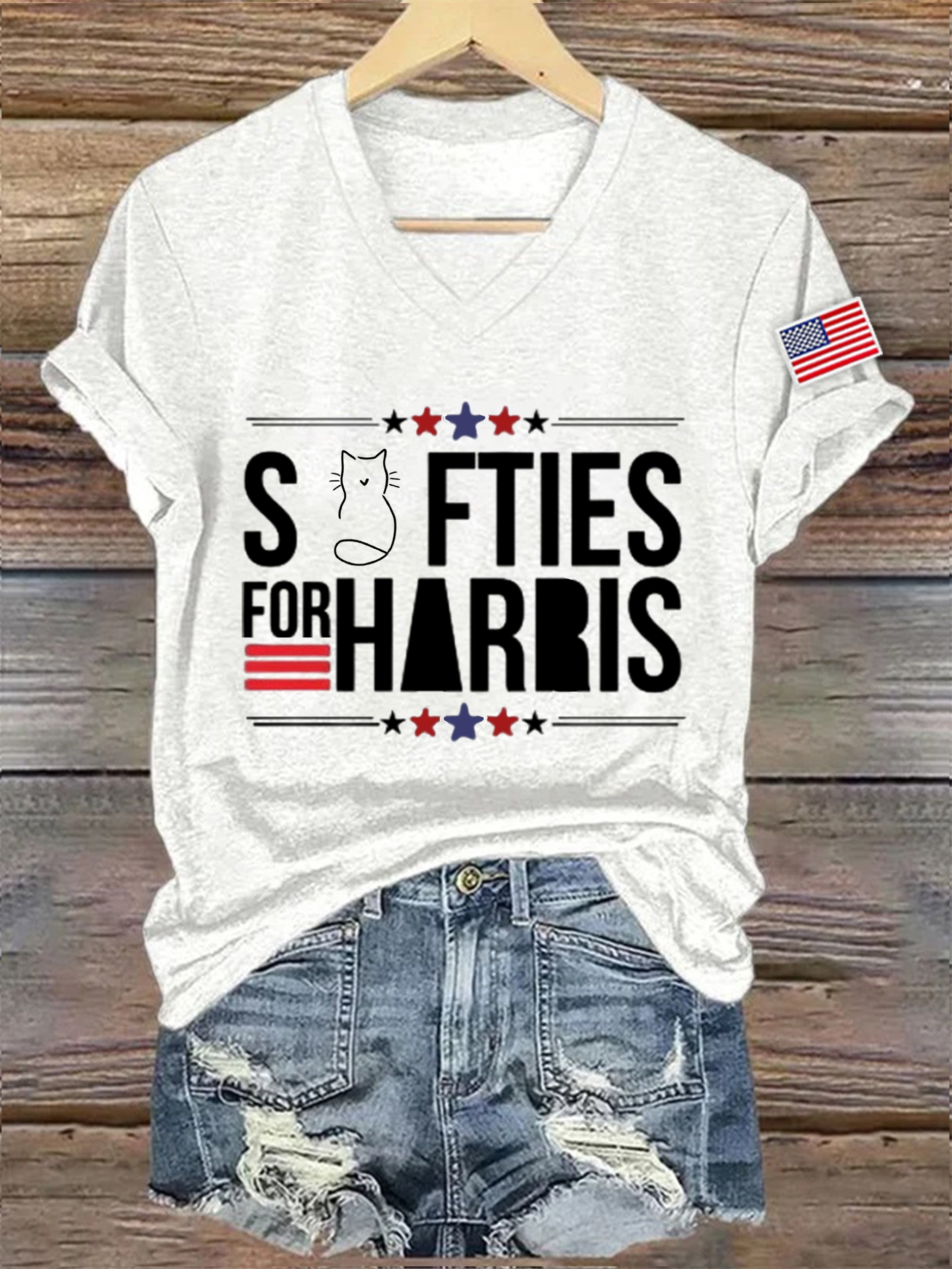 Women's La 2024 Swifties Printed Short-Sleeved T-Shirt