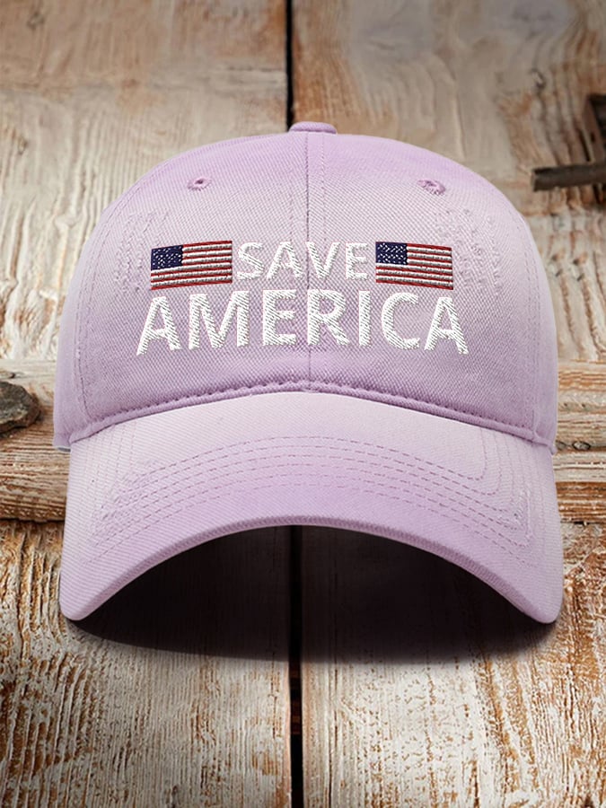 Retro Save America Printed Baseball Cap