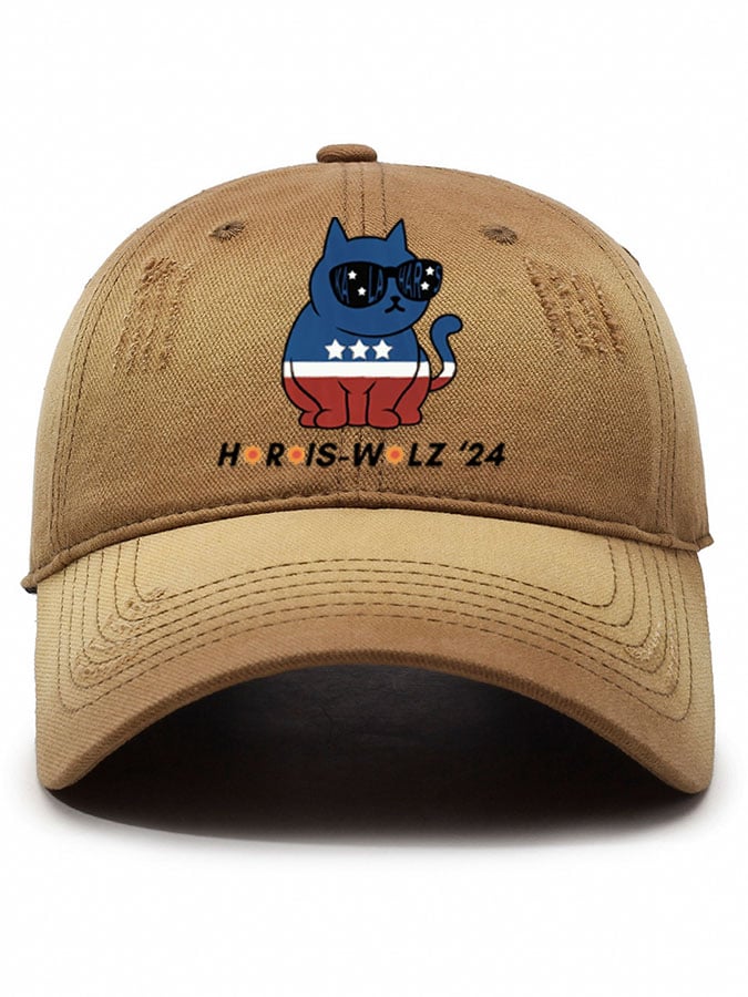 Unisex La Cat Print Baseball Cap