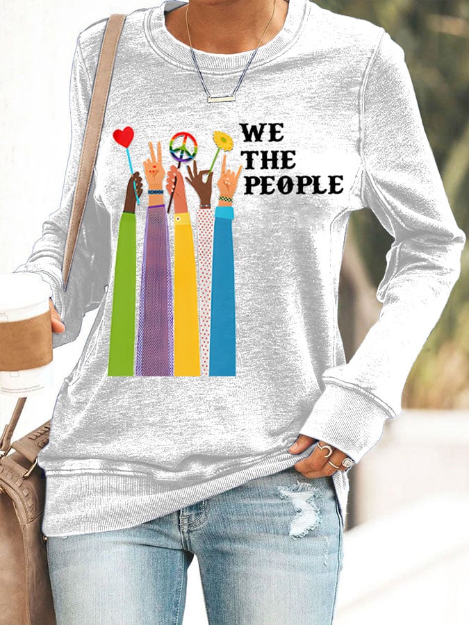 Women'S We The People Peace Printed Casual Sweatshirt