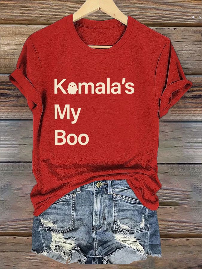 Women's Kamala's My Boo Print T-Shirt