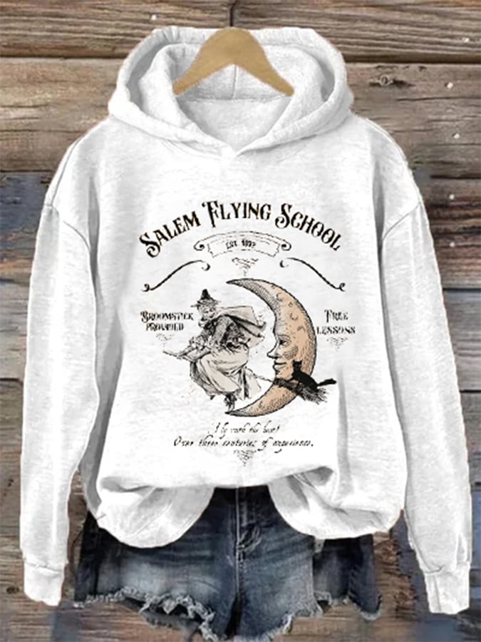 Halloween Witch Drawstring Hoodie