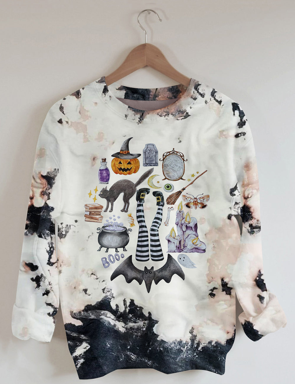 Women's Spooky Spell Crew Print Shirt