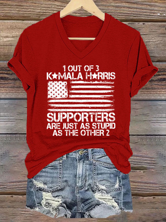 Women's 1 Out Of 3 KH Supporters Are Just As Stupid As The Other 2 Print T-shirt