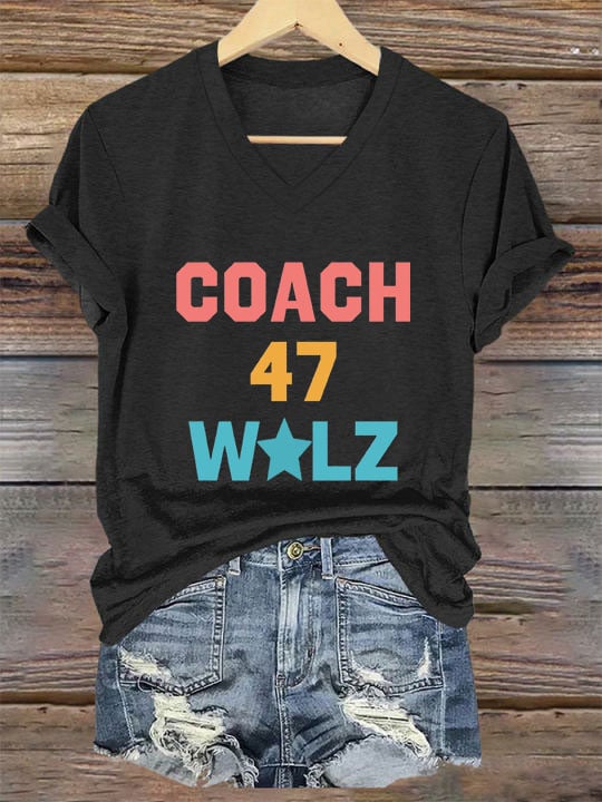 Women's The Coach 47 Print T-Shirt
