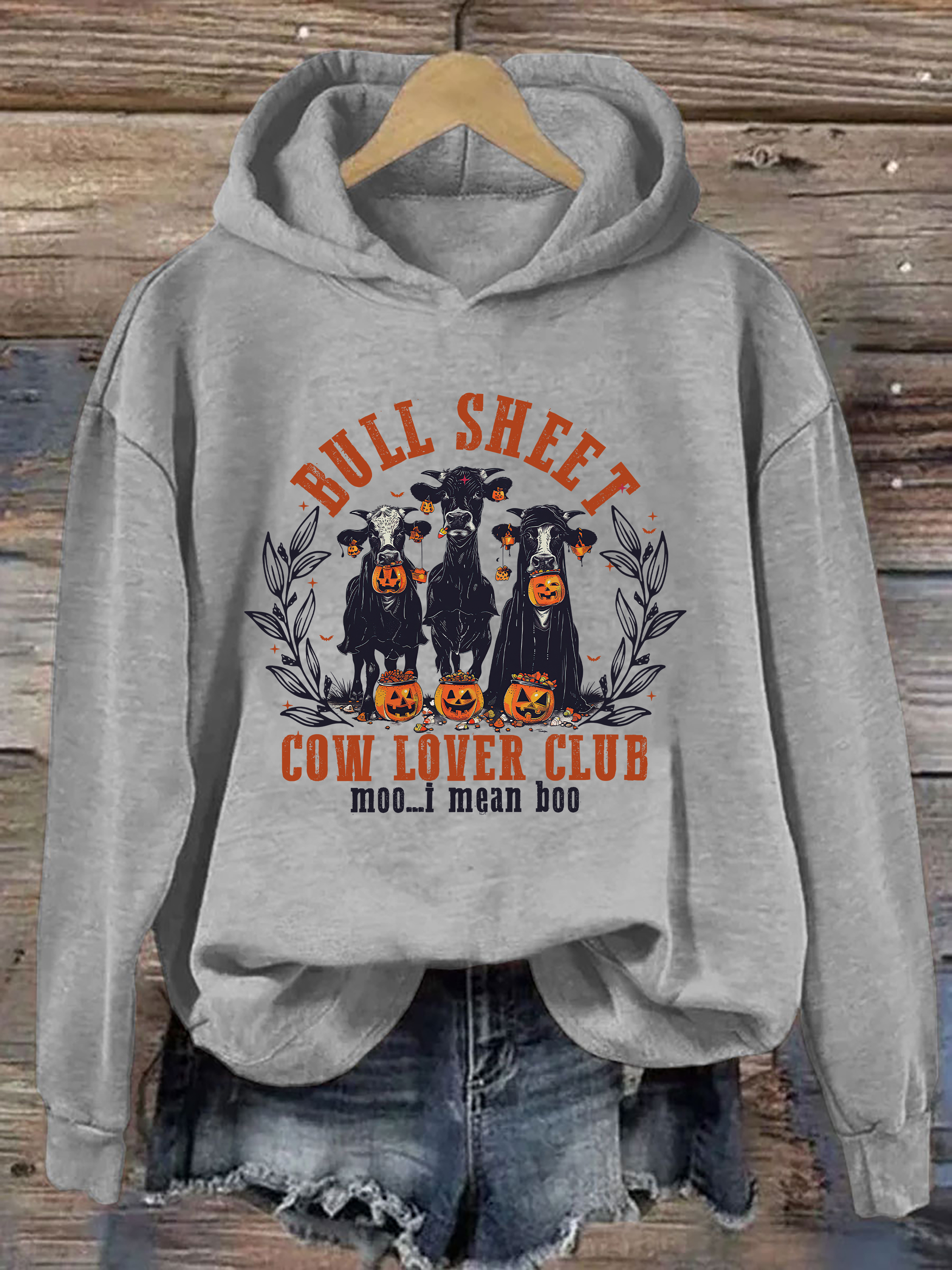 Bull Sheet Cow Lover Club Hoodie