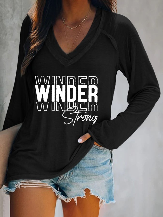 Women's Winder Strong Printed Long Sleeve T-Shirt
