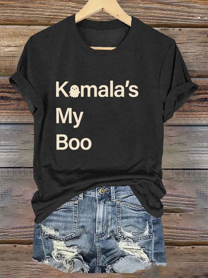 Women's Kamala's My Boo Print T-Shirt