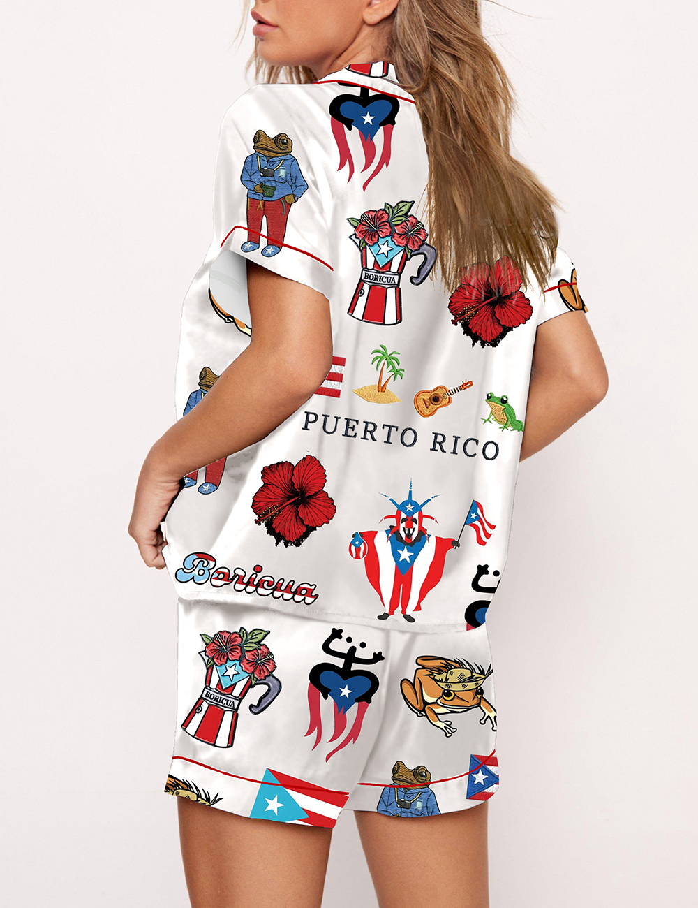 Women’s Puerto Rico Boricua Latina Pajama Set