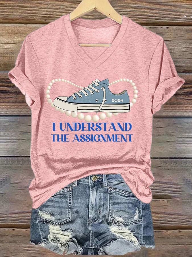Women's I Understood The Assignment Print T-shirt