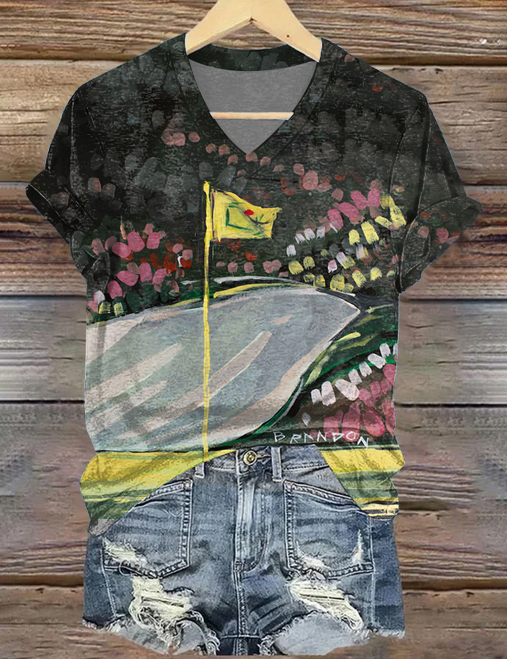 The Masters Flag In The Shadows T-Shirt