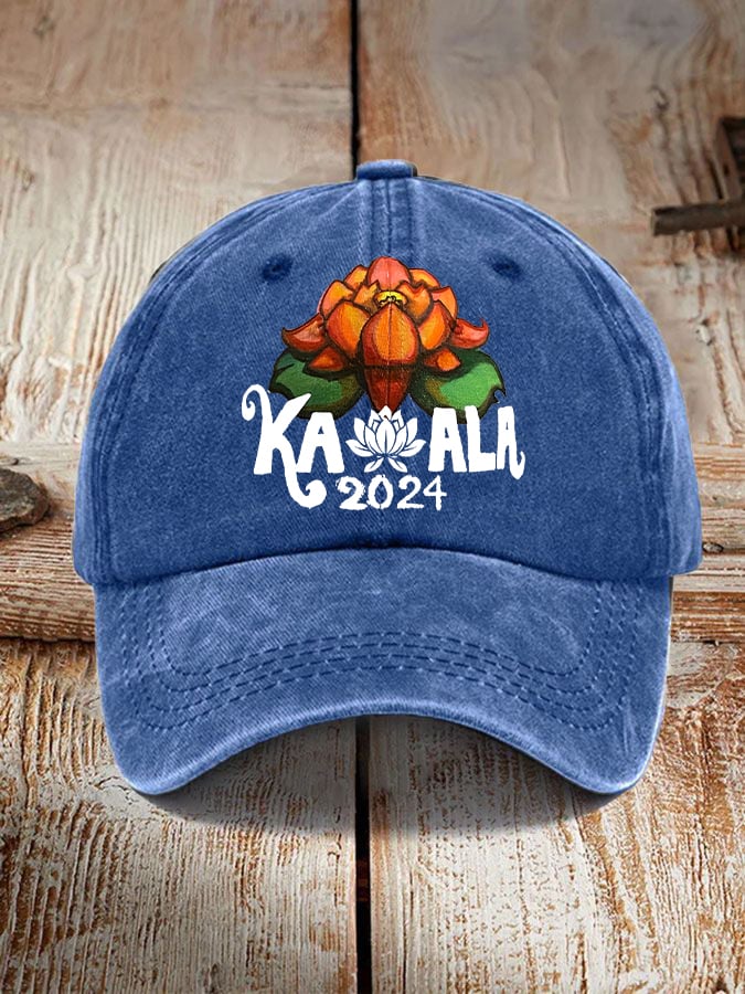 Lotus For Potus2024 Printed Casual Unisex Hat