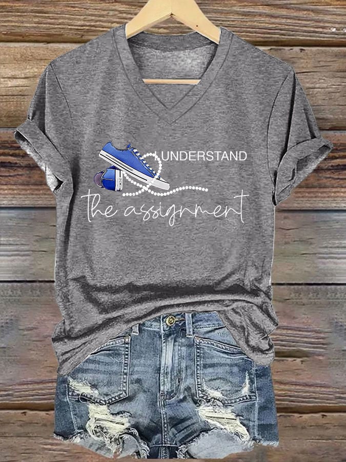 Women'S I Understand The Assignment Printed T-Shirt