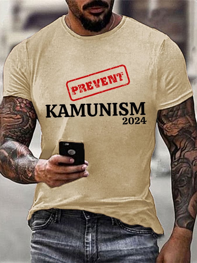 Men's Prevent Kamunism Print T-shirt
