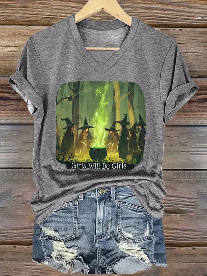 Women's Girls Will Be Girls Printed Casual T-shirt