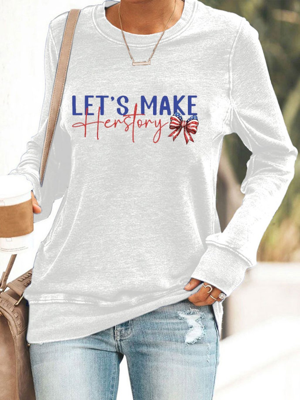Women's Let's Make Herstory Printed Shirt