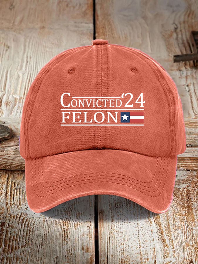 Convicted Felon Print Unisex Cap