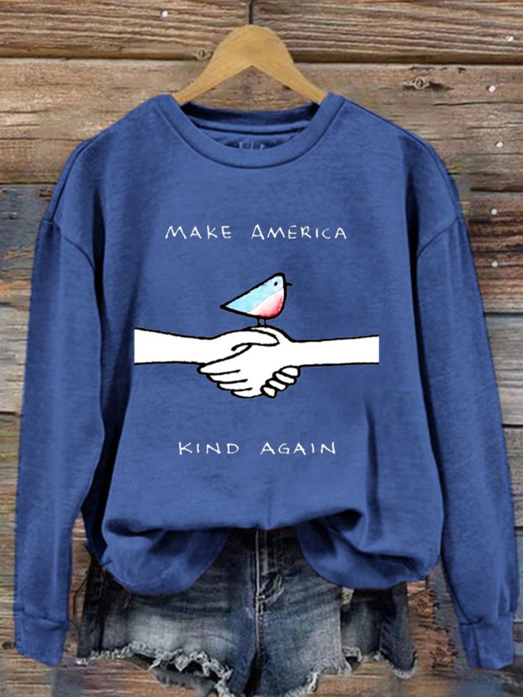 Women's Make America Kind Again Printed Sweatshirt