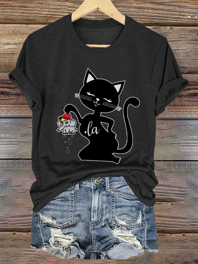 Women's Childless Cat Lady Print T-Shirt