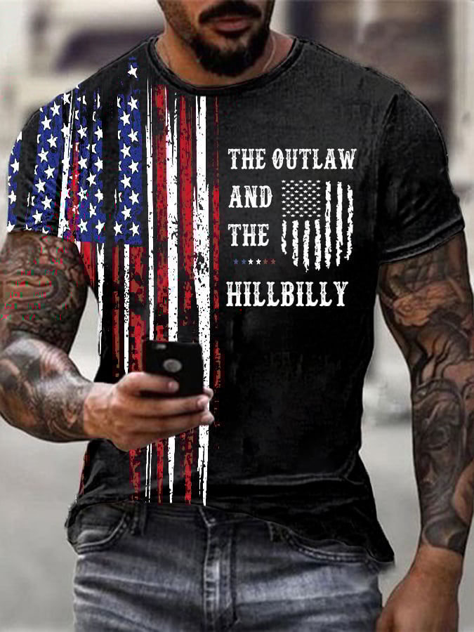 Men's The Outlaw and The Hillbilly Print T-Shirt