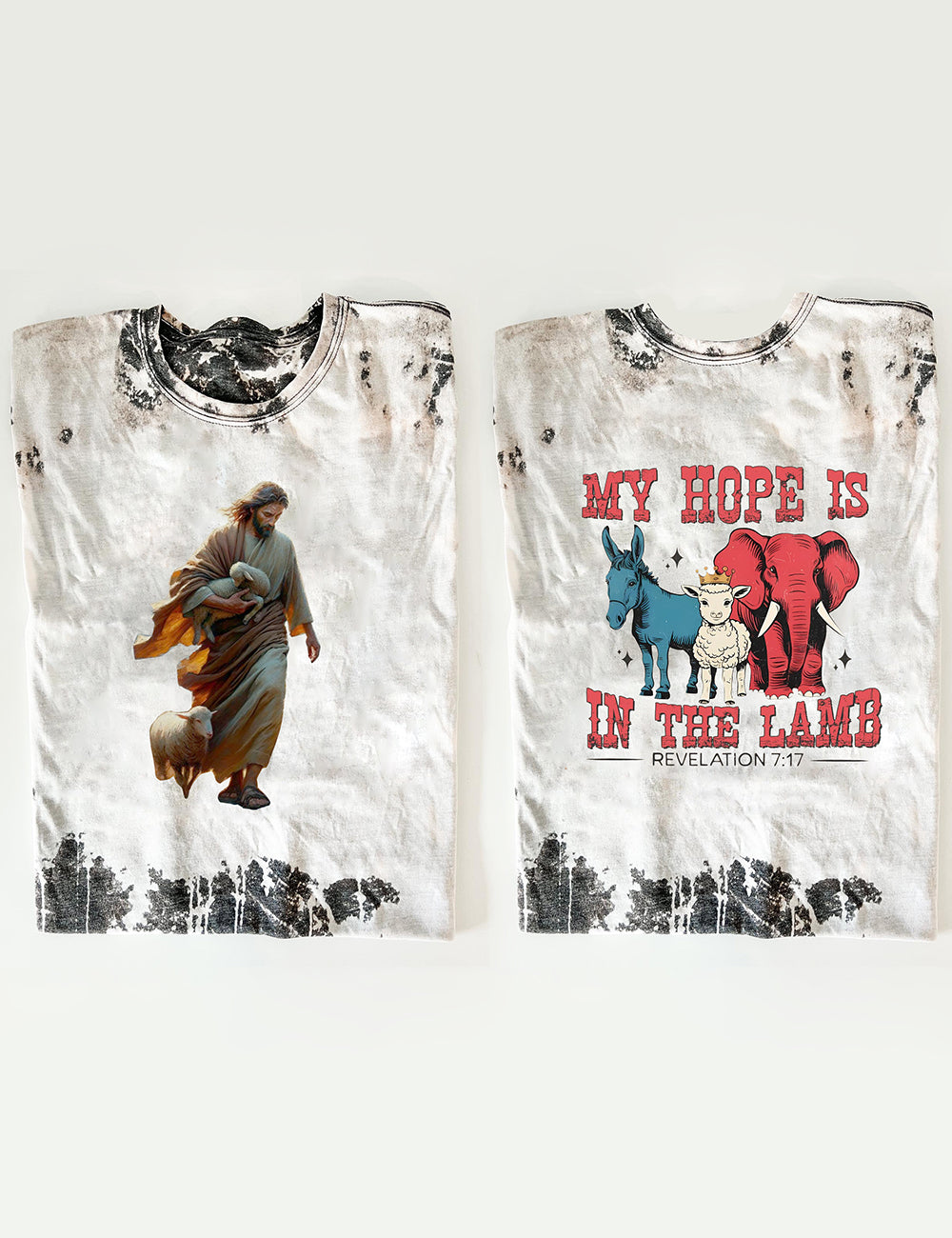 Women's My Hope Is in The Lamb Jesus Print T-Shirt
