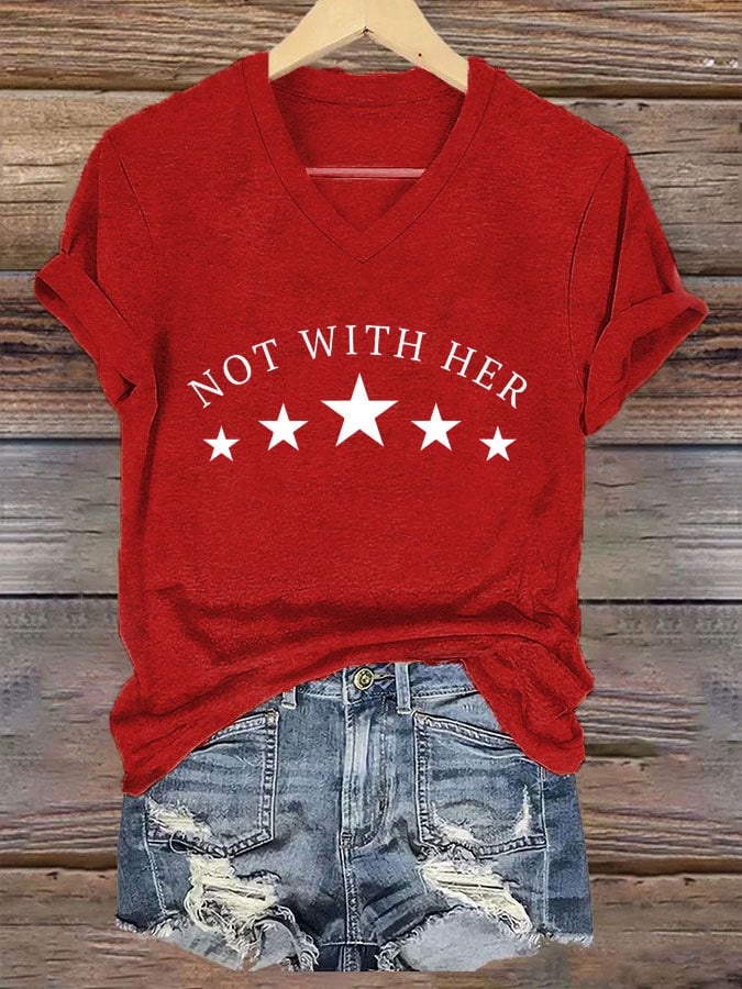 Women's Not With Her Print T-Shirt