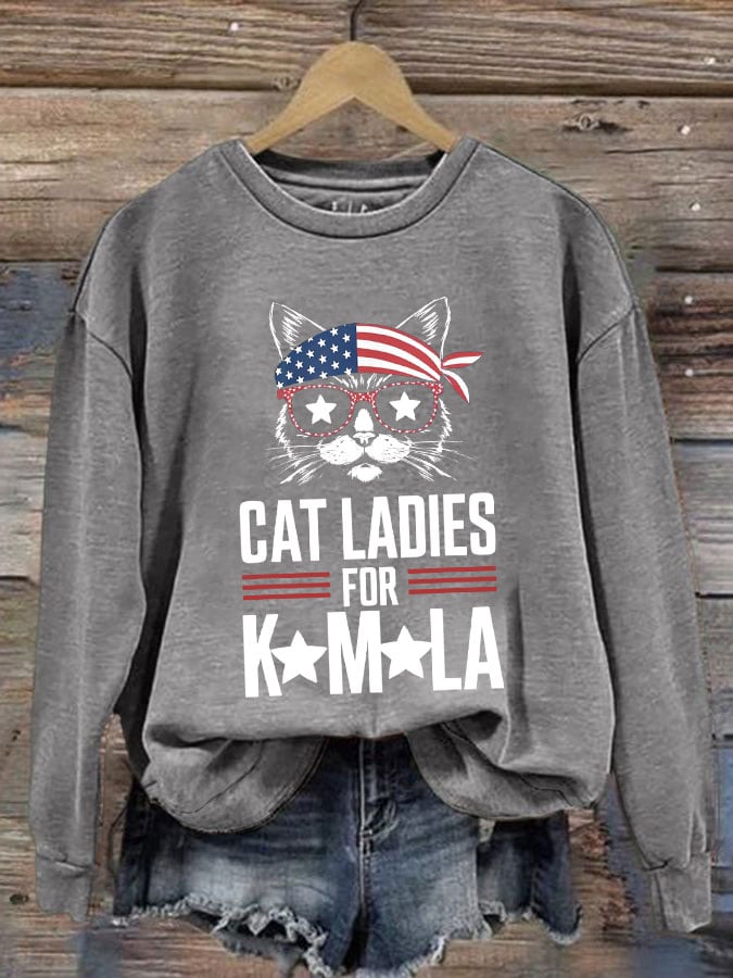 Women's cat ladies for La sweatshirt