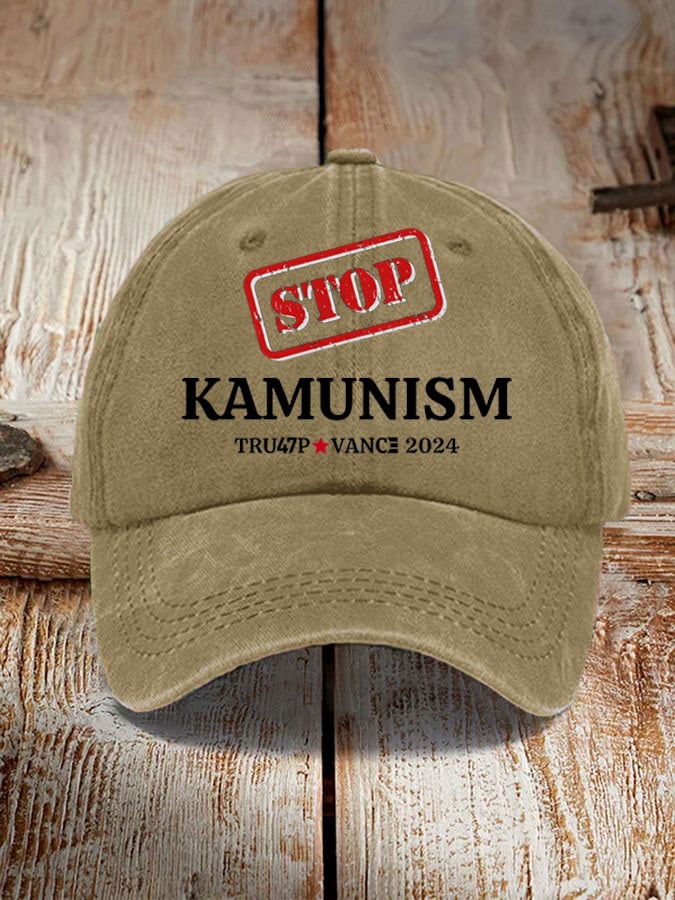 Stop Kamunism Print Hat