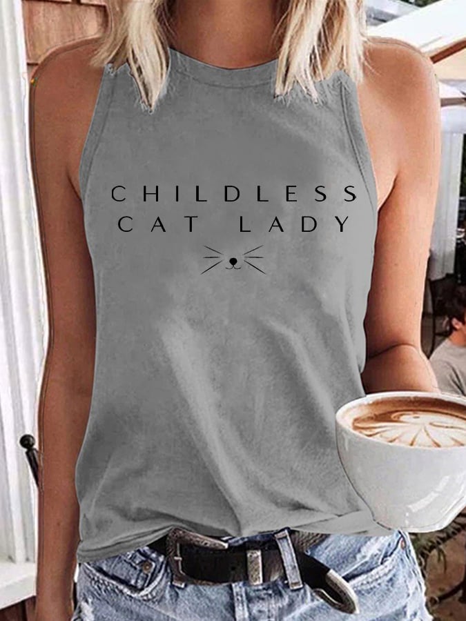 Women's Childless Cat Lady Casual Vest