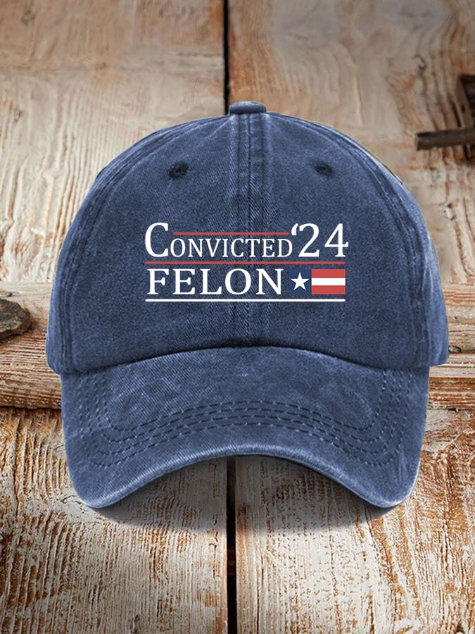 Convicted Felon Print Unisex Cap