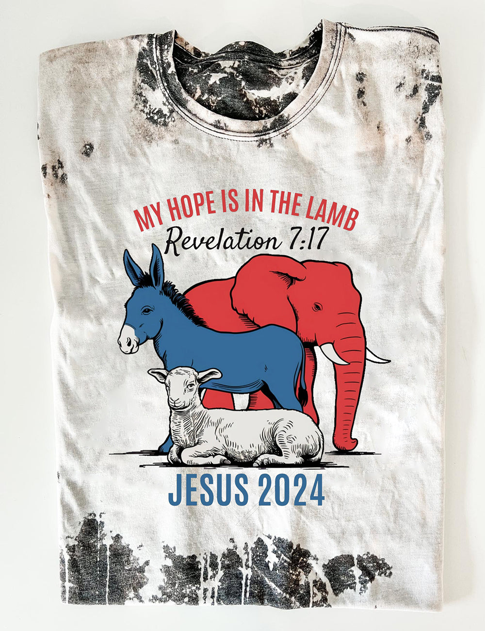 Women's My Hope Is in The Lamb Jesus 2024 Print T-Shirt
