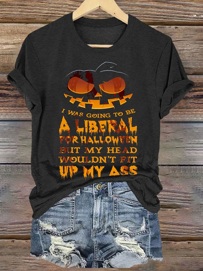Women's Halloween Printed Casual T-Shirt