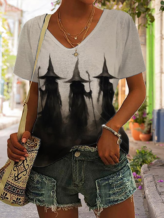 Women'S Witch Print Shirt