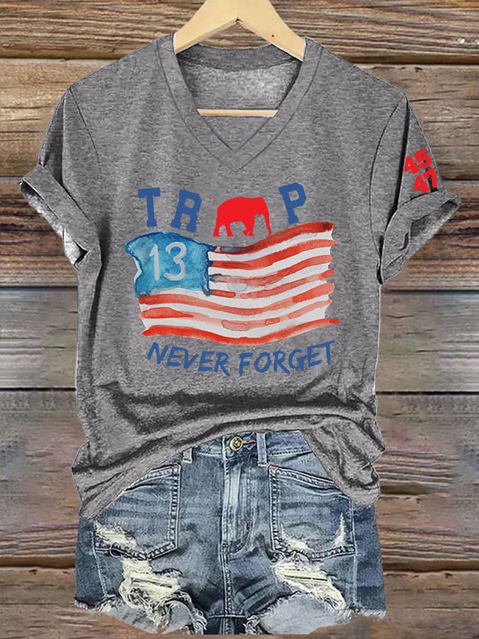 Women'S Remember The 13 Fallen Soldiers Printed T-Shirt