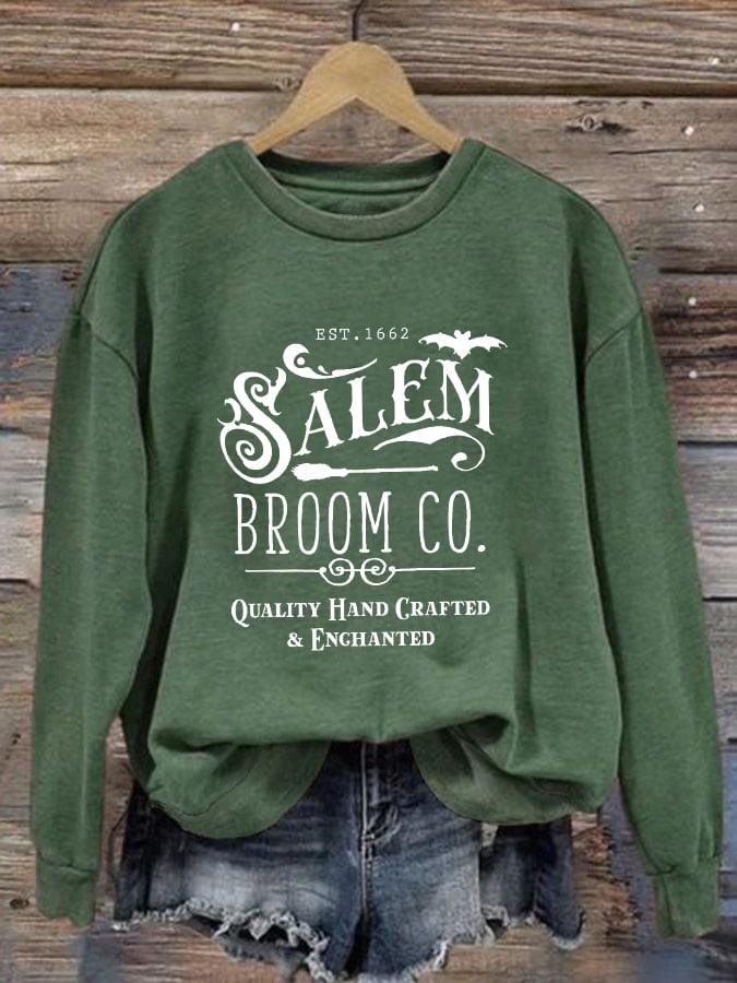 Women's Salem Broom Co. Printed Sweatshirt