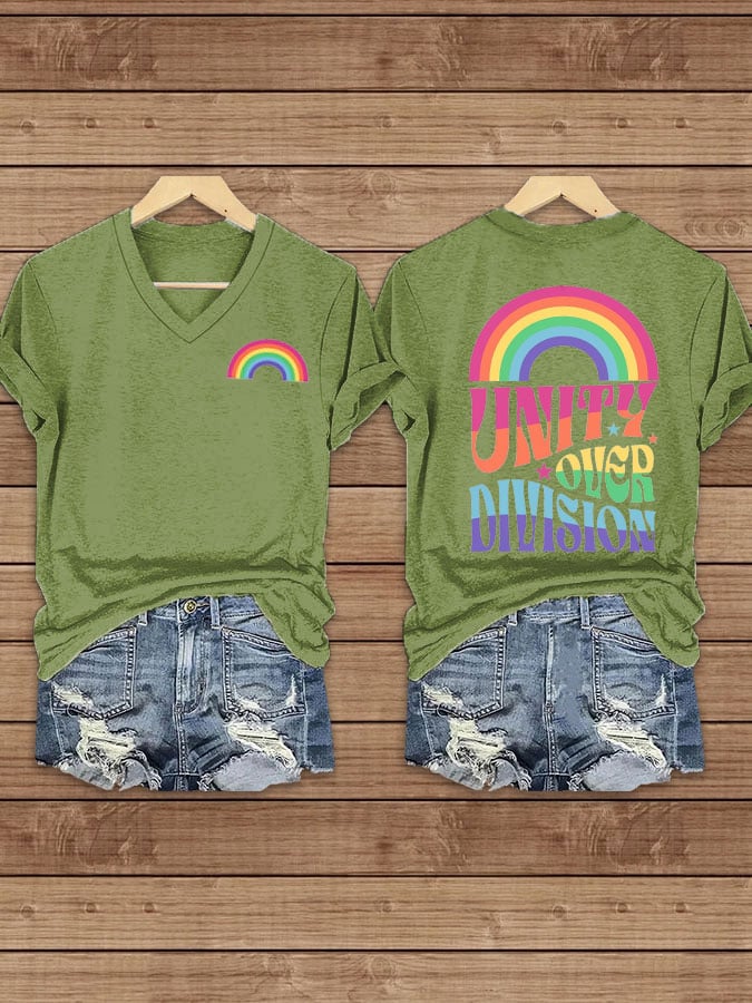 Women's Unity Over Division Print T-shirt