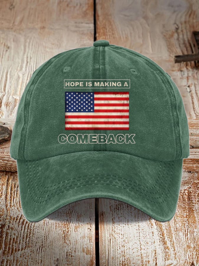 Unisex Flag Hope Is Making A Comeback Print hat