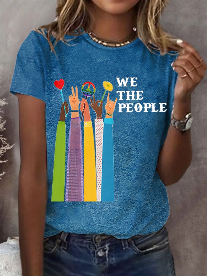 Women'S We The People Peace Printed T-Shirt