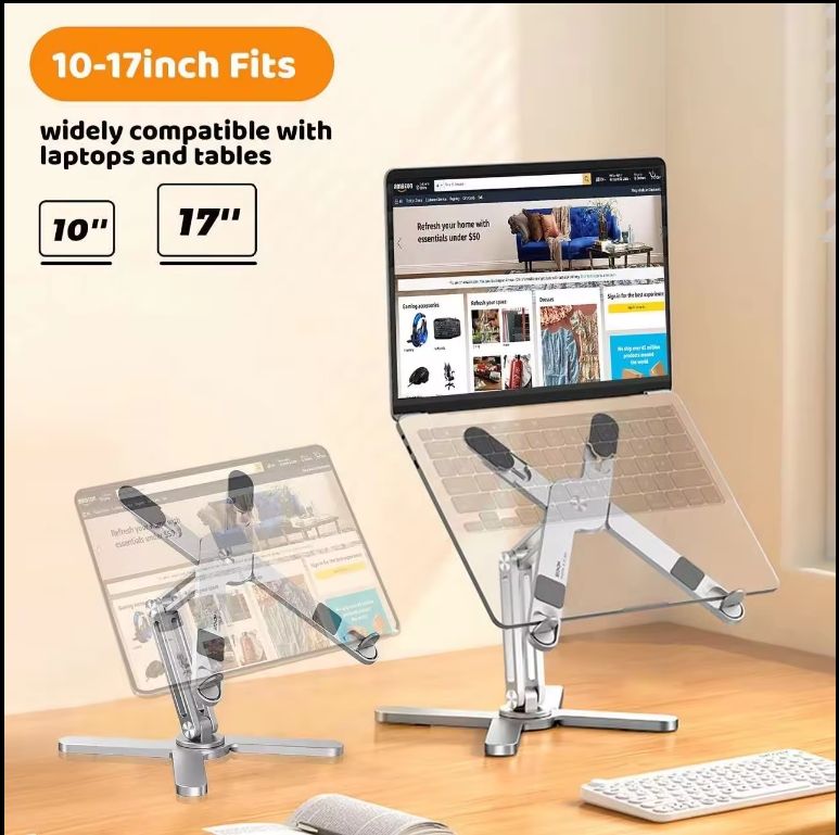 Ergonomic Laptop Stand Desk Tablet PC Holder Aluminium Adjustable Height Desk Laptop Stands Portable Laptop Desk
