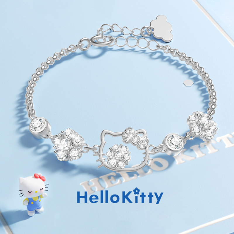Hellokitty手鍊 | 三麗鷗純銀手鍊 | 生日禮物閨蜜（多款式可選）-monojewelry