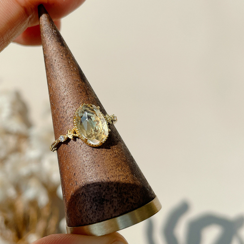 白水晶純銀戒指 | 平衡能量 | 上班族飾品推薦-monojewelry
