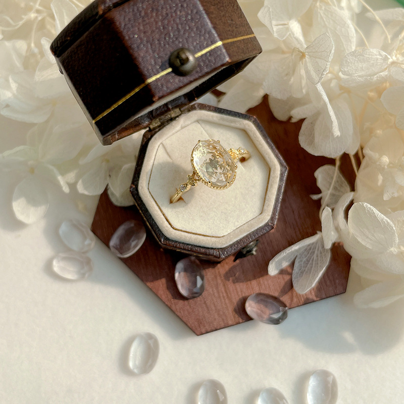 白水晶純銀戒指 | 平衡能量 | 上班族飾品推薦-monojewelry