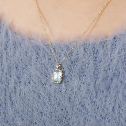 18K輕珠寶 | 天然紫水晶項鍊  | 天然貝母項鍊 | 日系輕奢飾品-monojewelry
