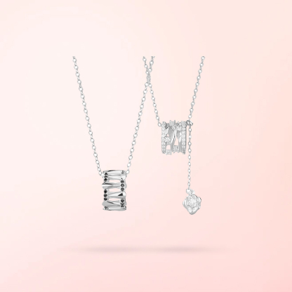 小蠻腰情侶項鍊 | S925純銀 | 紀念日禮物 (2組入)-monojewelry