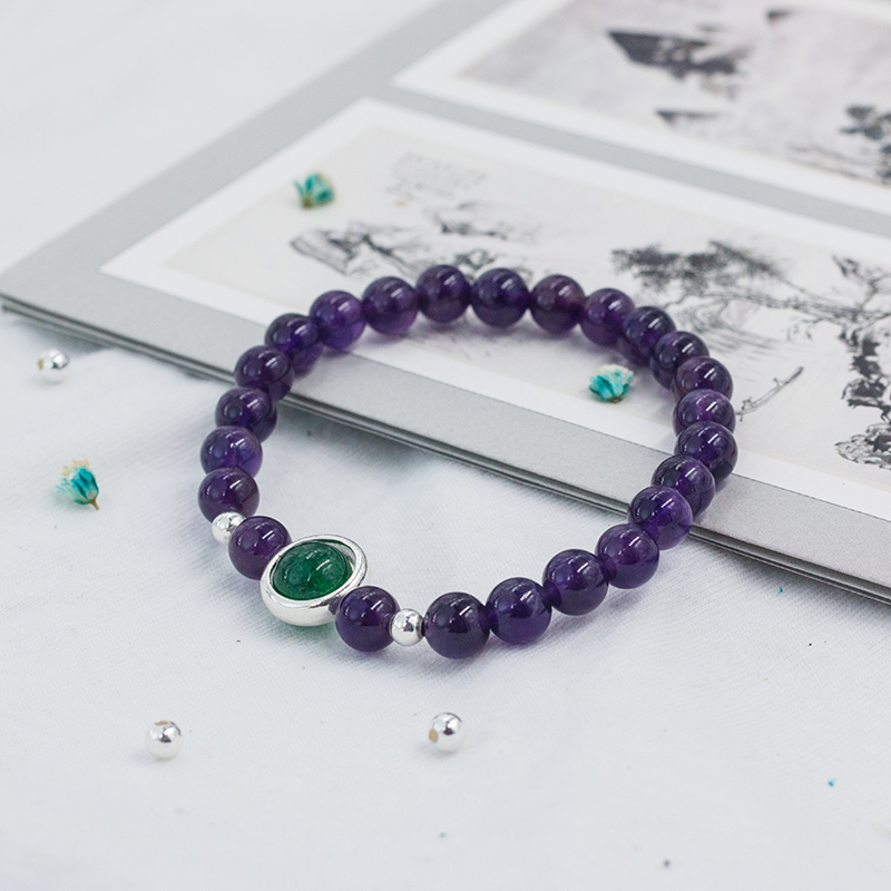 紫水晶手串 | S925純銀 | 招財轉運好禮-monojewelry