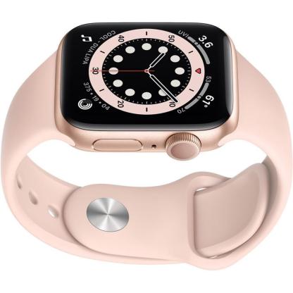 Apple Watch Series 6 (2020) GPS + Cellular 40 mm - Aluminium Gold - Sport band Pink