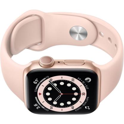 Apple Watch Series 6 (2020) GPS + Cellular 40 mm - Aluminium Gold - Sport band Pink
